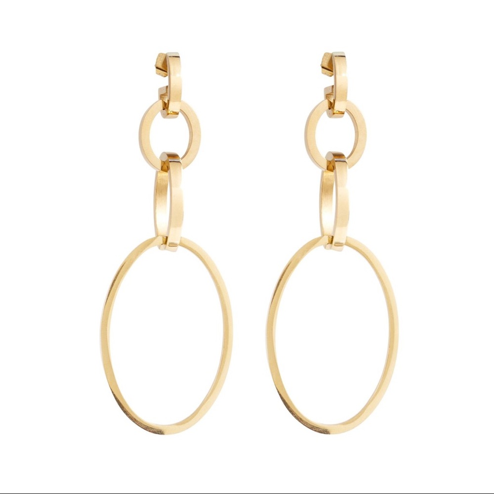 VITA FEDE Cassio Earrings gold modular circle tiered 3-in-1 interchangeable hoop